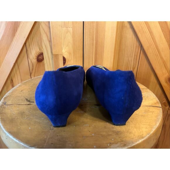 STUART WEITZMAN SUEDE PUMP ROYAL BLUE Size 8B - Picture 4 of 8